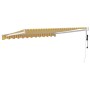 Toldo retráctil automático amarillo y blanco 3,5x2,5 m de , Toldos - Ref: Foro24-3154482, Precio: 288,28 €, Descuento: %