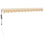 Toldo retráctil automático amarillo y blanco 3,5x2,5 m de , Toldos - Ref: Foro24-3154482, Precio: 288,28 €, Descuento: %