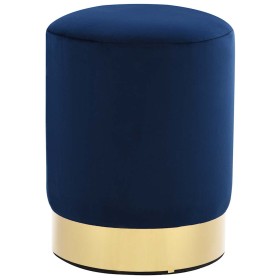 Taburete de terciopelo azul y dorado de , Taburetes y sillas plegables - Ref: Foro24-249833, Precio: 37,32 €, Descuento: %