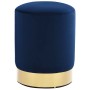 Taburete de terciopelo azul y dorado de , Taburetes y sillas plegables - Ref: Foro24-249833, Precio: 37,32 €, Descuento: %