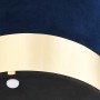 Taburete de terciopelo azul y dorado de , Taburetes y sillas plegables - Ref: Foro24-249833, Precio: 37,32 €, Descuento: %