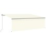 Toldo manual retráctil con persiana y LEDs 4,5x3 m color crema de , Toldos - Ref: Foro24-3069442, Precio: 428,05 €, Descuento: %