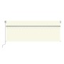 Toldo manual retráctil con persiana y LEDs 4,5x3 m color crema de , Toldos - Ref: Foro24-3069442, Precio: 428,05 €, Descuento: %