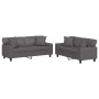Juego de sofás con cojines 2 piezas cuero sintético gris de , Sofás - Ref: Foro24-3201926, Precio: 550,47 €, Descuento: %