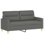 Juego de sofás con cojines 2 piezas tela gris oscuro de , Sofás - Ref: Foro24-3201585, Precio: 419,30 €, Descuento: %