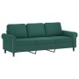 Juego de sofás con cojines 3 piezas terciopelo verde oscuro de , Sofás - Ref: Foro24-3202192, Precio: 811,26 €, Descuento: %