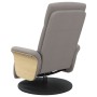 Sillón reclinable de masaje con reposapiés tela gris taupe de , Sillones - Ref: Foro24-356538, Precio: 259,81 €, Descuento: %