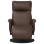 Sillón reclinable con reposapiés cuero sintético marrón de , Sillones - Ref: Foro24-356546, Precio: 186,81 €, Descuento: %