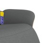Sillón reclinable de masaje con reposapiés tela gris oscuro de , Sillones - Ref: Foro24-356614, Precio: 299,23 €, Descuento: %