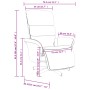 Sillón reclinable de masaje con reposapiés tela marrón de , Sillones - Ref: Foro24-356616, Precio: 255,29 €, Descuento: %