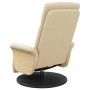 Sillón reclinable con reposapiés tela color crema de , Sillones - Ref: Foro24-356527, Precio: 240,09 €, Descuento: %