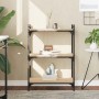 Librería 3 estantes madera ingeniería roble Sonoma 60x30x86 cm de , Librerías y estanterías - Ref: Foro24-837648, Precio: 43,...