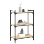 Librería 3 estantes madera ingeniería roble Sonoma 60x30x86 cm de , Librerías y estanterías - Ref: Foro24-837648, Precio: 43,...