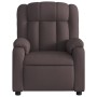 Sillón reclinable de tela marrón oscuro de , Sillones - Ref: Foro24-373579, Precio: 229,88 €, Descuento: %