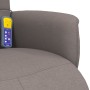 Sillón reclinable de masaje con reposapiés tela gris taupe de , Sillones - Ref: Foro24-356578, Precio: 186,98 €, Descuento: %