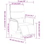 Sillón reclinable de masaje con reposapiés tela gris taupe de , Sillones - Ref: Foro24-356578, Precio: 186,98 €, Descuento: %