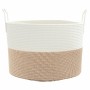 Cesta de almacenaje algodón marrón y blanco Ø51x33 cm de , Cestas - Ref: Foro24-358492, Precio: 41,89 €, Descuento: %
