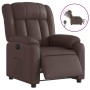 Sillón reclinable eléctrico de cuero sintético marrón de , Sillones - Ref: Foro24-3205252, Precio: 263,15 €, Descuento: %