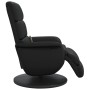 Sillón reclinable masaje con reposapiés cuero sintético negro de , Sillones - Ref: Foro24-356724, Precio: 287,24 €, Descuento: %