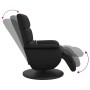 Sillón reclinable masaje con reposapiés cuero sintético negro de , Sillones - Ref: Foro24-356724, Precio: 287,24 €, Descuento: %