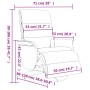Sillón reclinable masaje con reposapiés cuero sintético negro de , Sillones - Ref: Foro24-356724, Precio: 287,24 €, Descuento: %