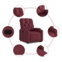 Sillón reclinable elevable tela rojo tinto de , Sillones - Ref: Foro24-3204713, Precio: 266,50 €, Descuento: %