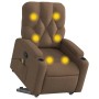 Silla de masaje reclinable de pie de tela marrón de , Sillones - Ref: Foro24-3204726, Precio: 332,24 €, Descuento: %