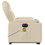 Sillón de masaje eléctrico reclinable elevable tela crema de , Sillones - Ref: Foro24-3204527, Precio: 387,94 €, Descuento: %