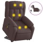 Sillón masaje eléctrico reclinable elevable tela marrón oscuro de , Sillones - Ref: Foro24-3205357, Precio: 342,65 €, Descuen...