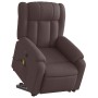 Sillón masaje eléctrico reclinable elevable tela marrón oscuro de , Sillones - Ref: Foro24-3205357, Precio: 342,65 €, Descuen...