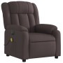 Sillón masaje eléctrico reclinable elevable tela marrón oscuro de , Sillones - Ref: Foro24-3205357, Precio: 342,65 €, Descuen...