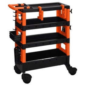 FX-Tools Carrito de herramientas de 4 niveles negro y naranja de , Carretillas de carga - Ref: Foro24-447439, Precio: 63,49 €...