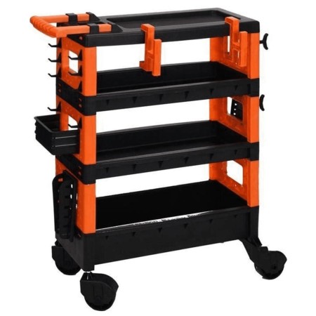 FX-Tools Carrito de herramientas de 4 niveles negro y naranja de , Carretillas de carga - Ref: Foro24-447439, Precio: 63,49 €...