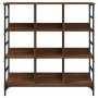Aparador de madera de ingeniería marrón roble 102x32x103,5 cm de , Aparadores - Ref: Foro24-837731, Precio: 54,68 €, Descuent...