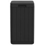 Cubo de basura de exterior PP gris antracita 38x38x65 cm de , Cubos de la basura y papeleras - Ref: Foro24-364224, Precio: 10...