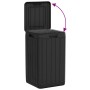 Cubo de basura de exterior PP gris antracita 38x38x65 cm de , Cubos de la basura y papeleras - Ref: Foro24-364224, Precio: 10...