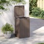 Cubo de basura de exterior PP marrón 38x38x65 cm de , Cubos de la basura y papeleras - Ref: Foro24-364226, Precio: 106,33 €, ...