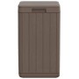 Cubo de basura de exterior PP marrón 38x38x65 cm de , Cubos de la basura y papeleras - Ref: Foro24-364226, Precio: 106,33 €, ...
