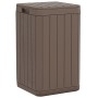 Cubo de basura de exterior PP marrón 38x38x65 cm de , Cubos de la basura y papeleras - Ref: Foro24-364226, Precio: 106,33 €, ...