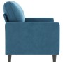 Sofá de 2 plazas terciopelo azul 120 cm de , Sofás - Ref: Foro24-359198, Precio: 232,73 €, Descuento: %