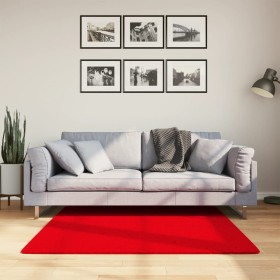 Alfombra de pelo corto suave lavable HUARTE rojo 120x120 cm de , Alfombras - Ref: Foro24-375170, Precio: 45,67 €, Descuento: %
