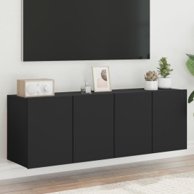Muebles para TV de pared 2 unidades negro 60x30x41 cm de , Muebles TV - Ref: Foro24-836941, Precio: 78,48 €, Descuento: %