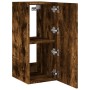 Muebles TV de pared luces LED 2 uds roble ahumado 30,5x35x70 cm de , Muebles TV - Ref: Foro24-837241, Precio: 94,11 €, Descue...