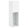 Muebles de TV con luces LED 2 uds blanco 30,5x30x102 cm de , Muebles TV - Ref: Foro24-837016, Precio: 150,90 €, Descuento: %