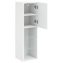 Muebles de TV con luces LED 2 uds blanco 30,5x30x102 cm de , Muebles TV - Ref: Foro24-837016, Precio: 150,90 €, Descuento: %