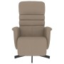 Sillón reclinable con reposapiés cuero sintético capuchino de , Sillones - Ref: Foro24-356707, Precio: 215,23 €, Descuento: %
