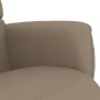 Sillón reclinable con reposapiés cuero sintético capuchino de , Sillones - Ref: Foro24-356707, Precio: 215,23 €, Descuento: %