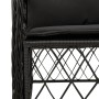 Set de muebles jardín 5 pzas con cojines ratán sintético negro de , Conjuntos de jardín - Ref: Foro24-3212106, Precio: 496,05...