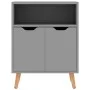 Aparador de aglomerado gris 60x30x72 cm de vidaXL, Aparadores - Ref: Foro24-326824, Precio: 82,18 €, Descuento: %