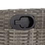 Sillón reclinable de jardín con cojines ratán sintético gris de , Bancos de jardín - Ref: Foro24-368218, Precio: 140,71 €, De...
